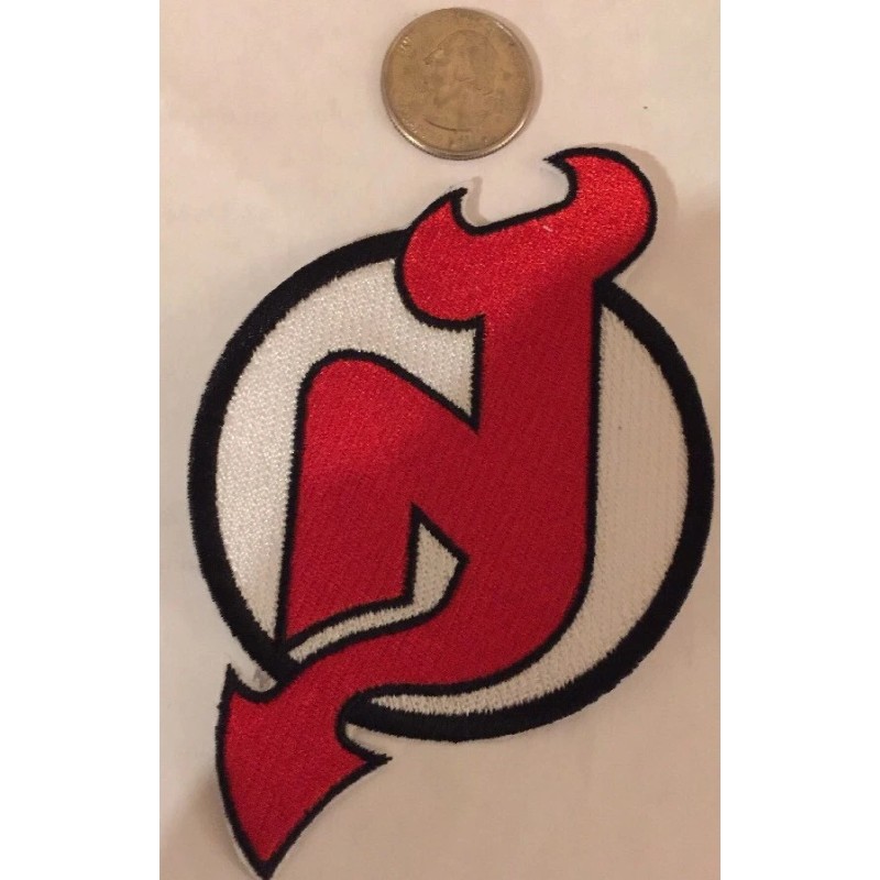 NEW Jersey DEVILS Logo Embroidered Iron On Patch 4 1/2"x