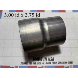Unbranded 3 id x 2.75 id Exhaust Pipe to Pipe Coupling Connector Adapter Made in USA