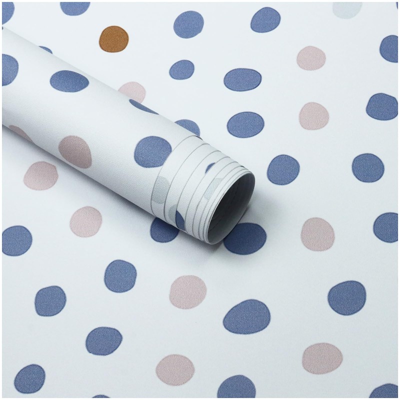 HAOKHOME Shelf Liner and Cabinet Liner Boho Polka Dots, Self-Adhesive