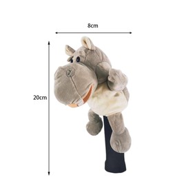 Exquisite Golf Driver Headcover Novelty Club Head Covers Carrying Guard Golfer Gift Equipment, Hippo