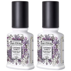 PooPourri Before You Go Spray, Lavender Vanilla, 2 Count of 2 Fl Oz Bottle, 4 Fl Oz
