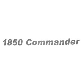 Crestliner Boat Model Decal 2083110 | 1850 Commander Silver Sticker