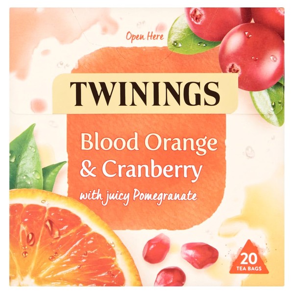 Twinings Fruit Tea Blood Orange & Cranberry, Pack of 20