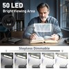 10X Rechargeable Magnifying Glass with Light and Stand, 50 LED