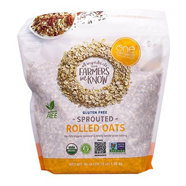 One Degree Organic Sprouted Rolled Oats Gluten Free 1.28kg