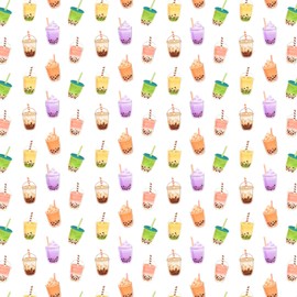 Boba Wrapping Paper Set | Two 20inx30in Folded Wrapping Papers | Unique, Hilarious, and Original Design | Funny Joke Gifts