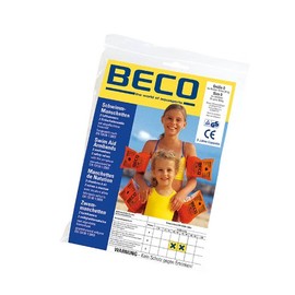 Beco Beco 9703 - Schwimmflügel mit Doppelkammersystem, Schwimmhilfe für Kleinkinder von 2 bis 6 Jahren, 15-30 kg, Orange, TÜV und GS-geprüft
