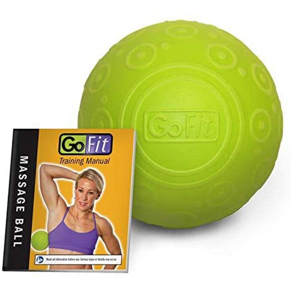 GoFit 5 Inch Massage Ball - Muscle Pain Management, Green
