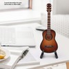 Miniature Wooden Guitar Model Display Mini Musical Ornaments Craft Home