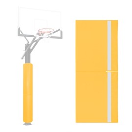 VANCL Basketball Goal Pole Pad Yellow– 6FT Tall, 2" Thick Foam Padding Full Wrap Around– Fits 3x3 Round Posts – Waterproof, Durable Outdoor/Indoor Use