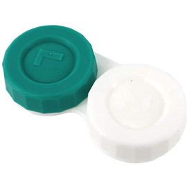 Sports Vision's Contact lens Cases - Flat Design Colorful Contact Lens Box Left/Right Eyes Holder Container, Outdoor Mini Contact Lens Storage case 6 Pieces Made in the UK Screw Top