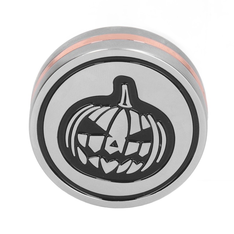 Pumpkin Coin Slider Pumpkin Pattern Push Slider Toy Zinc Alloy