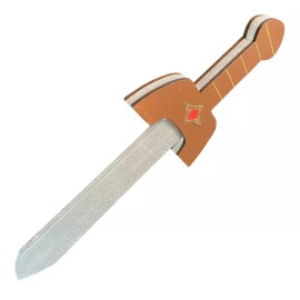 AllTru2U Child Sized 17" Kokiri Toy Sword | Handmade Wooden Zelda Sword for Kids