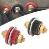 2 Pcs 3/8in Thru Panel Battery Terminal Connector 250A Positive