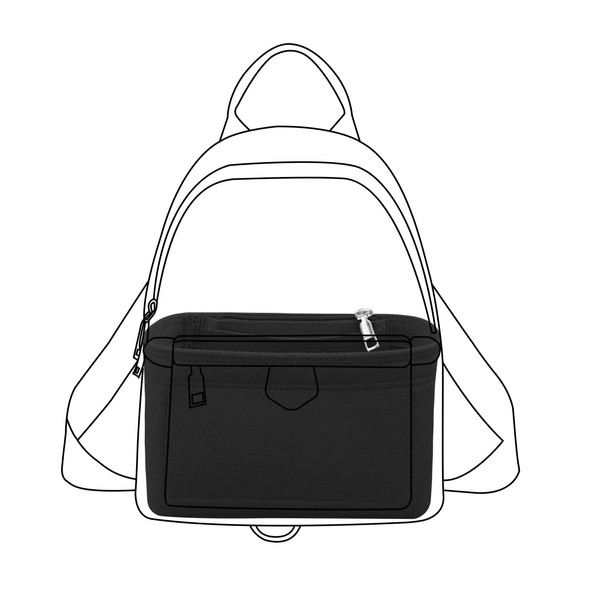 Lckaey backpack organizer for classic reading mini shoulder bag mini