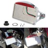 Chrome Motorcycle Mount LED License Plate Tail Light Bracket Tail