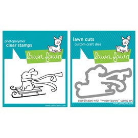 Lawn Fawn "Winter Bunny" Clear Stamp and Die Set