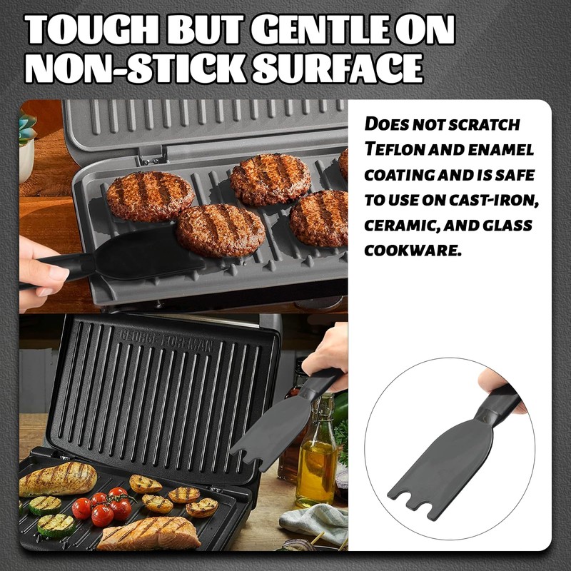 TonGass Grill Scraper for George Foreman Indoor Grills & Most