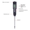 EC Tester with LCD Display Soil Conductivity Temperature Meter for