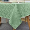 SASTYBALE Flower Jacquard Rectangle Tablecloth 60 x 102 Inch Waterproof