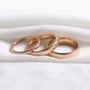 Zakk Rings Women Men Tungsten Rose Gold Front Ring Slim