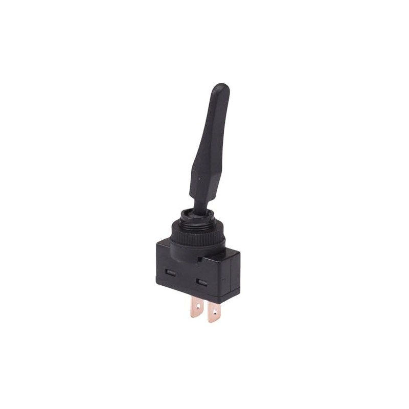 Long Paddle On-Off Black Toggle Switch SPST 20A