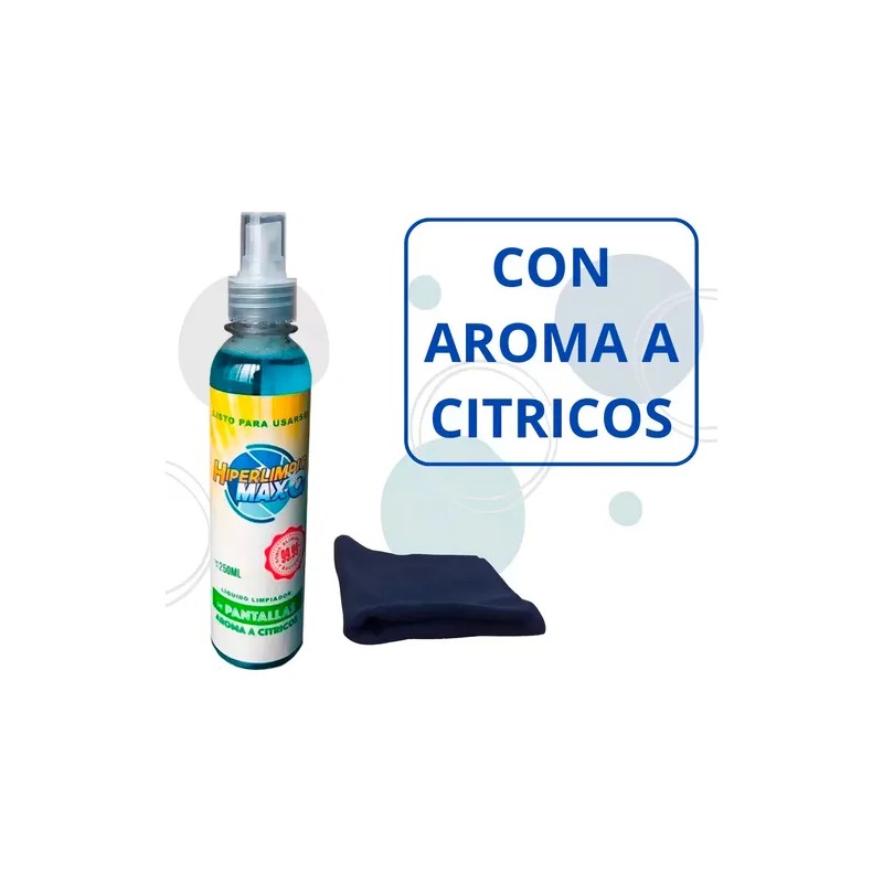 Limpiador De Pantallas Hiperlimpio Max Q 250ml