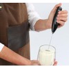 Cilio Latteforte Battery Powered Milk Frother, with Stainless Steel Stand,