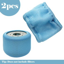 YJSDDNTY Pack of 2 Filters for Whirlpool, Protective Nets Compatible with Whirlpools Filter, 90 Pleats Strainer Replacement Filter, Pool Spa Accessories