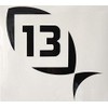 13 FISHING - Decal Black Medium - 9"x9" - D2M