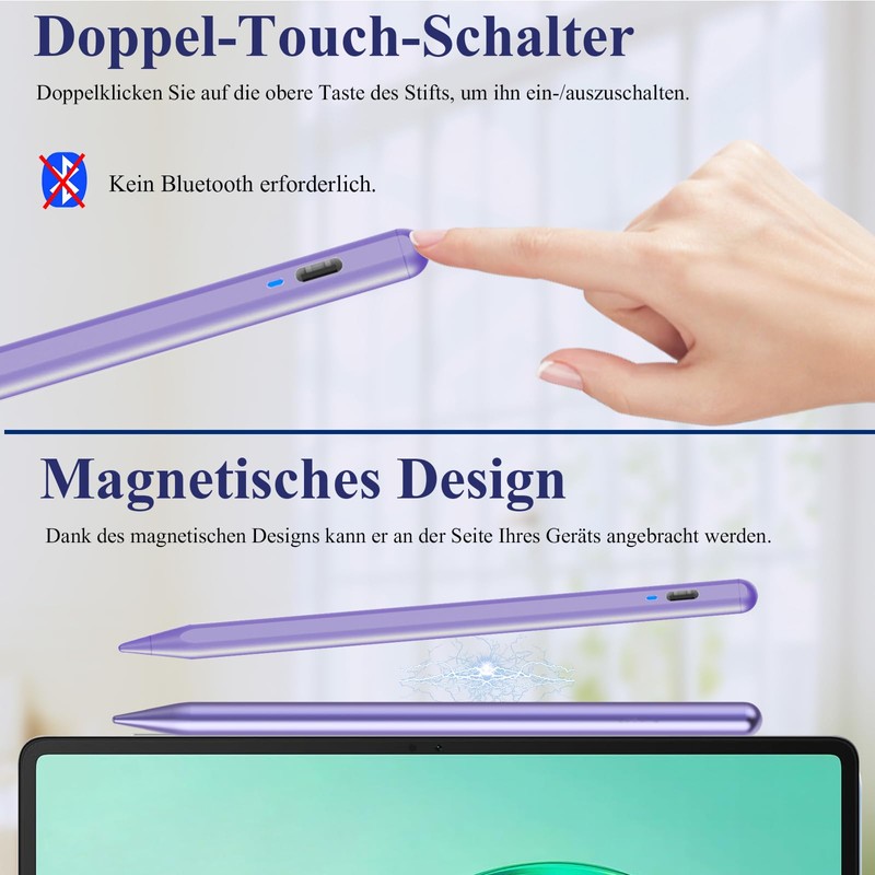 Kenkor Tablet Pen for Android, Stylus Pen for Touchscreen Purple