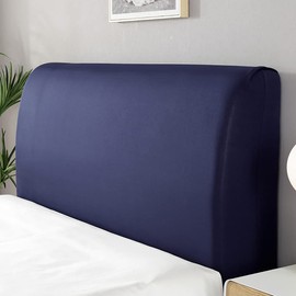WSGJHB Bed Headboard Cover, Dustproof Stretch Bed Headboard Cover, Back Protection, All-Inclusive Slipcover, Bed Headboard Cover, Blue 180 cm for (170-190 cm Headboard)