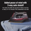 CHI Steam Iron for Clothes with 8’ Retractable Cord, 1700
