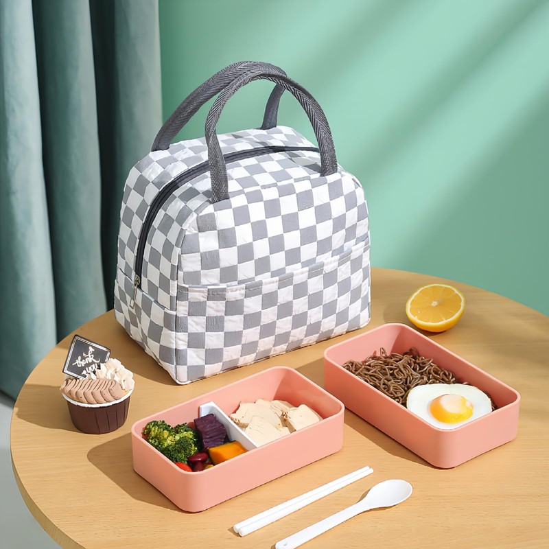 Taoluwin Insulated Lunch Bag, Thermal Lunch Tote Bag with Leakproof