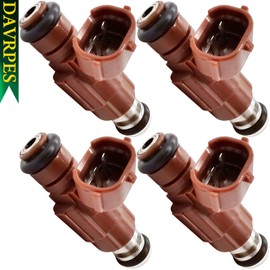 DAVRPES - 4 boquillas de inyector de combustible 16600-5L300 FBJB100 FJ724 compatible con motor de 4 agujeros para Nissan Sentra GXE XE 1.8L-L4 Cyl QG18DE 2000 2001 2002 2003