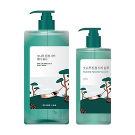 roundlab 라운드랩 소나무 진정 시카 바디 워시 1L x  샴푸 400ml