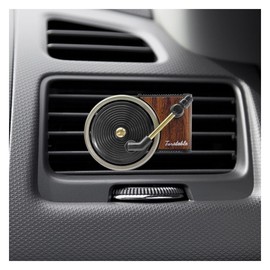 Record Player Car Air Freshener Vent Clip, Car Diffuser Air Conditioner Vent Outlet Clip, Retro Car Dashboard Air Vent Trim Clip, Car Interior Decoration Accessories for Women Music Lovers