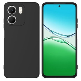 MEZON Ultra Slim Case for Oppo A5x 4G – Premium Black Back Case – Shock Absorption, Wireless Charging Compatible (Oppo A5x 4G, Gel Black)