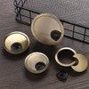 2Pcs 60mm Desk Cable Grommets,Computer Desk Metal Cable Hole,Round Cable