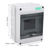 HT-5 Waterproof Distribution Box, Small 5-way Outdoor Waterproof Distribution Box,