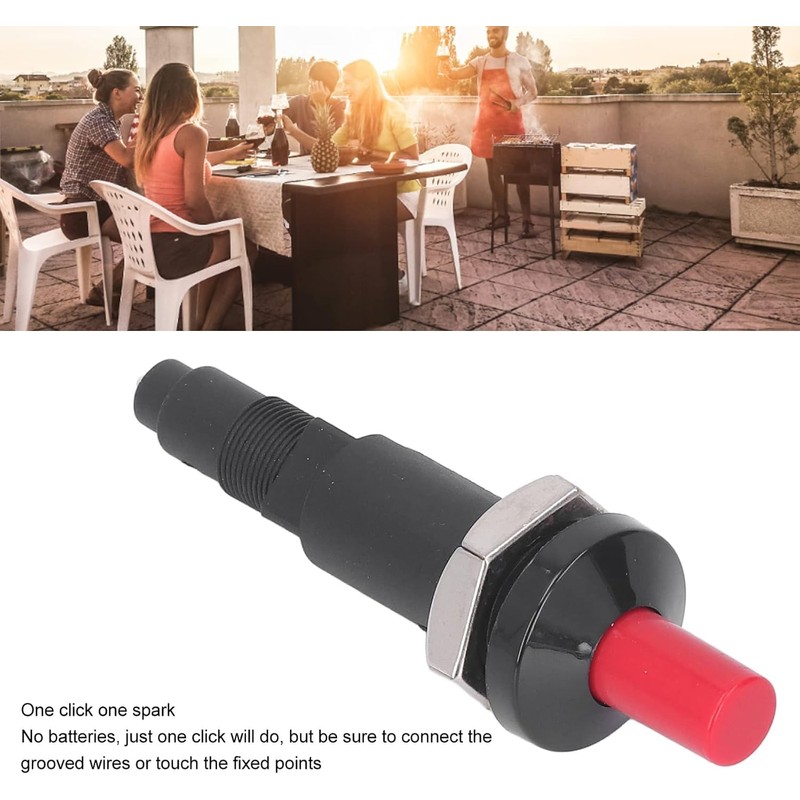 VISSQH Piezo Igniter, 1 Out 1 Button Spark Igniter, Piezo