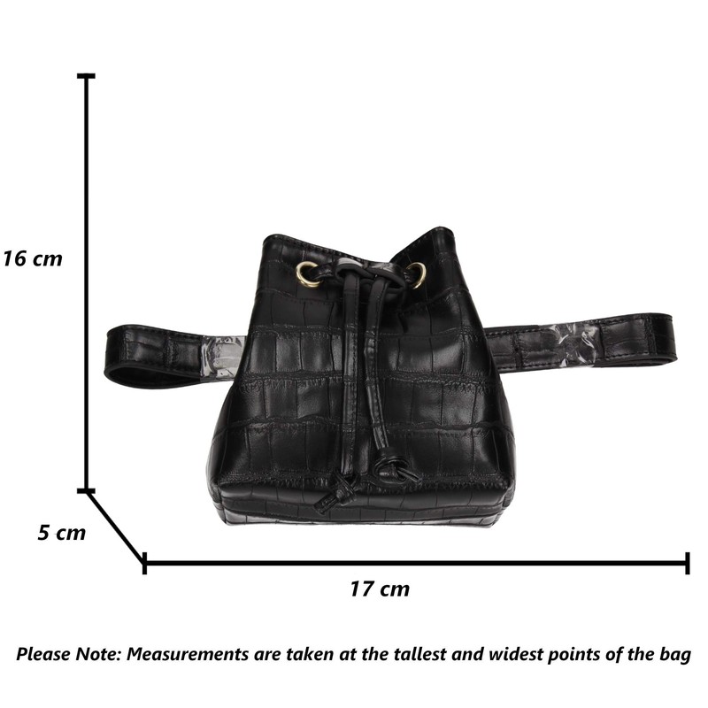 Swankyswans Women's Ciara Belt Bag, Black, Small