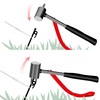 com-four® Camping Hammer with Peg Extractor - Tent Hammer with