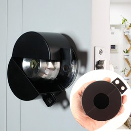 Posnaland Bedroom Door Locks, Portable Door Locks, and Child Protection Door Handles (Without Padlocks) to Prevent Rotation and Operation of The Door Handles and Entry into The Keyhole. (Dark Black)