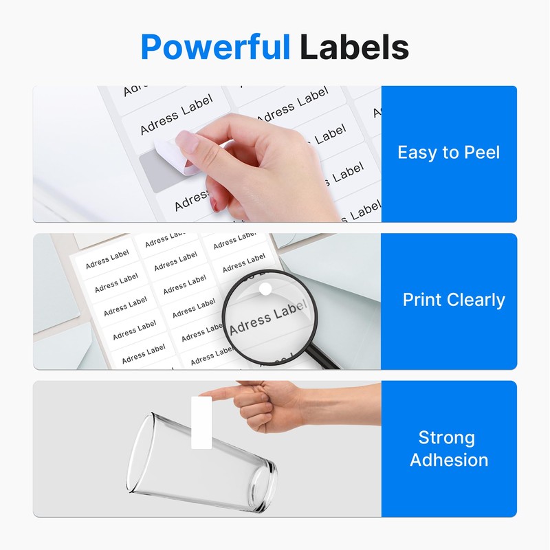 ETIKEZ 3-1/3x4 Shipping Address Labels, Shipping Labels for Laser &