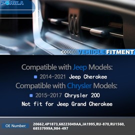 Resistencia del ventilador del motor para calefacción, climatización y ventilación compatible con Jeep Cherokee 2014-2021, Chrysler 200 2015-2017, reemplaza 68223049AA