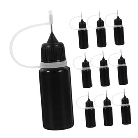 TEHAUX 10pcs Glue Applicator Bottle Squeezable Containers Fine Tip for Precision Liquid Application Travel and Craft Use