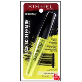 Rimmel Lash Accelerator Endless Mascara, Extreme Black, 0.33 Fl Oz, Pack of 1