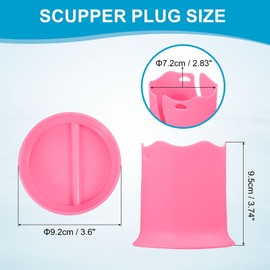 PATIKIL Paddle Board Cup Holder 2 Pack Kayak Drink Holder Stand Up Paddle Board Accessories Portable Universal Cup for Drink Water Bottle Cup, Pink