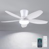 Surtime Ceiling Fans with Lights-36 Low Profile Ceiling Fan with